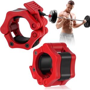 flintronic Morsetti per Bilanciere, 2 Pezzi Morsetti Barra Olimpico, Sollevamento Pesi Bilanciere Morsetto Collare 50mm, Collare Sgancio Rapido, per Fitness Palestra, Accessori Sollevamento Pesi
