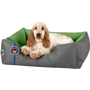 BedDog® Lupi Letto per Cane/Gatto Cuccia S Fino a XXXL, 24 Colori a Scelta, Cuscino per Cane, Divano per Cane, Cestino per Cane, Grigio/Verde S