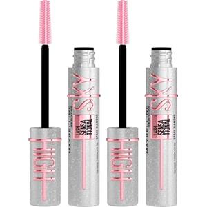 Maybelline New York Sky High Lash Sensational Mascara Glitter Volumizzante e Allungante Sguardo Intenso Zero Grumi Scovolino Flessibile Colore Space Diamond - 2 Mascara