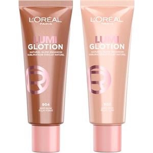 L'Oreal Paris L'Oréal Paris Lumi Glotion Illuminante Liquido Illumina e Scolpisci - Beauty Routine Idrata Viso e Corpo Tonalità 902 Light Glow + 904 Deep Glow - 2 Flaconi da 40ml