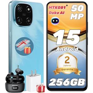 Blackview Color 6 Smartphone 24GB+256GB/2TB TF Doke AI, Android 15, 50MP+13MP, Helio G81 Octa Core Telefono, 6,67" 90 Hz, 5000mAh, Cellulare 2025, Telefoni Dual 4G SIM/OTG/Impronta Digitale