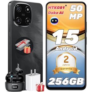 Blackview Color 6 Android 15 Smartphone 24GB+256GB/2TB TF Doke AI, 50MP+13MP,Helio G81 Octa Core Telefono, 6,67" 90 Hz, 5000mAh, Smartphone Dual 4G SIM/OTG/Impronta Digitale