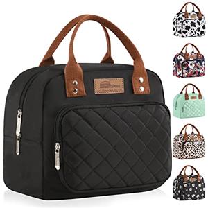 HOMESPON Borsa termica per il pranzo, per donne, uomini, donne, lavoro, adulti, colore nero