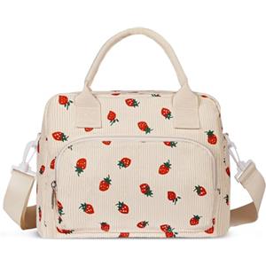 Aucuu Borsa Termica, Riutilizzabile Borsa Frigo Portatile, Borsa a Tracolla di Grande Capacità, per Ufficio Scuola Picnic Viaggio