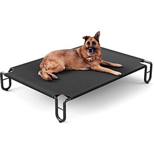 FAYDUDU Brandina per Cani Taglia Grande Cuccia Cane Interno Esterno Lettino Rialzato per Cani Rinfrescante per Animali Domestici Divanetto, 122x85cm (L)