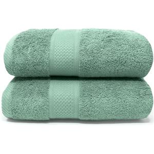 LEBENGOOD - Set Asciugamani Bagno 2 Pezzi - Spugna 100% Cotone OEKO-TEX® 550gsm - Telo Doccia e Asciugamani Bagno Grandi (70x140 cm) - Extra Morbidi Super Assorbenti-Teli Doccia Grandi Casa Hotel Spa