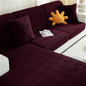 Ystyle Copriseduta Divano Elasticizzato, Copri Cuscini Divano, Coprisedile Per Divano, Universale Copricuscini Per Divani, Copricuscino Copri Seduta Divano(1 Posto, Rosso)