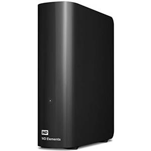 WD 20 TB Elements Hard Disk Esterno per Desktop, USB 3.1 Gen 1, Ideale per espandere facilmente lo spazio di archiviazione e conservare foto, musica, video e file importanti, Nero