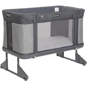 Chicco Next2Me Forever, Culla Neonato Fianco Letto 3in1, Culla che Diventa Lettino Montessori, Fino a 4 Anni (22 Kg), Altezza Regolabile, Buona Circolazione dell'Aria, 4 Ruote, Materasso incluso
