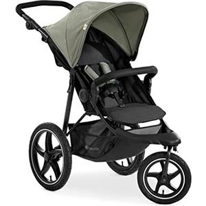 hauck Passeggino 3 Ruote Runner 2 - Con Ruote XL Grandi Ad Aria, Leggero 22 kg Portata, Reclinabile, Regolabile - Cappotta UPF 50+, Cesto XL Fino a 3kg, Pieghevole - Verde, Topolino