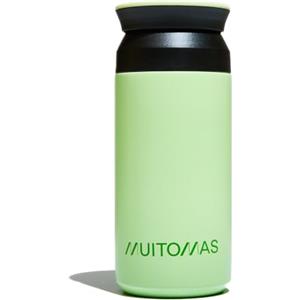 Muitomas Borraccia Termica 350ml - Leggera e Portatile in Acciaio, Design Elegante con Chiusura Ermetica - Colore Verde Salvia