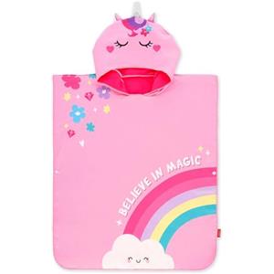 Legami - Telo Mare Bambini, Poncho Asciugamano per Bambini, Accappatoio in Microfibra, Compatto, Leggero, Asciugatura Rapida, Ultra Assorbente, Asciugamano con Cappuccio, Taglia Unica