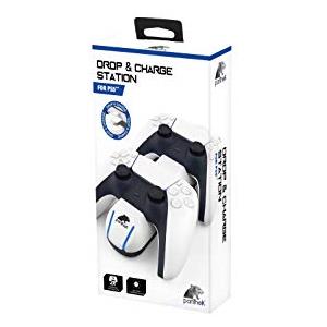 Panthek Dual Drop & Charge Station H2 + 2Pcs Mini Safe Plug + Ac Adaptor Ps5