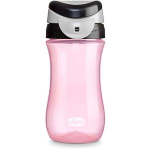 Chicco Travel Cup, Tazza per Bambini 2 Anni, Pratica Apertura, Beccuccio Integrato, Chiusura Ermetica, Facile da Trasportare, Capacità 350 ml, Rosa