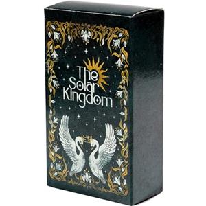 Generisch Tarocchi Oracle Cards Deck - Flying Kingdom Set di carte da gioco | Il regno solare 78, mazzo psicologico Oracle con immagini vivide per futuri e passati