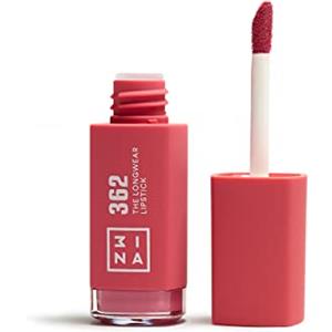 3INA MAKEUP - The Longwear Lipstick 362 - Rosa - Rosetto Rosa Chiaro con Acido per Nutrire le Labbra - Rossetto Opaco Lunga Durata Altamente Pigmentato - Vegan - Cruelty Free