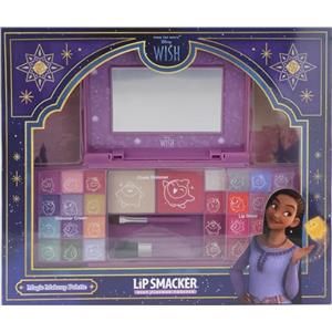 Lip Smacker Wish Beauty Palette, Set di Trucchi Bambina ispirati al film Wish di Disney, Lucidalabbra, Ombretti Luccicanti, Blush, Accessori e Specchio, Regali Principessa Disney per Bambine