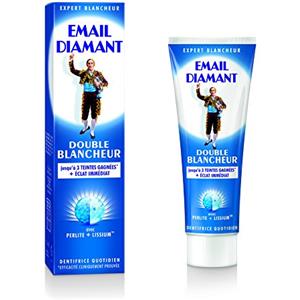 Email Diamant Dentifricio doppio bianco, lucentezza immediata, aroma menta fresca - Il tubo da 75 ml