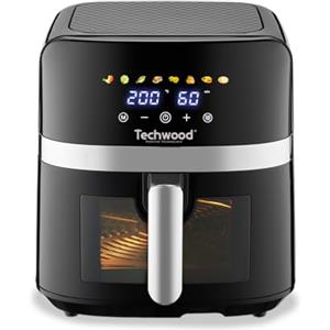 Techwood Friggitrice ad aria 8L - TFR-806SHD | Cucina sana con meno grassi | Capacità 8L fino a 2 kg di patatine | Pannello digitale touch | 8 programmi Techwood