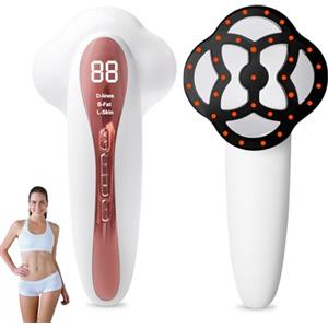 SUNOYA Massaggiatore per cellulite, massaggiatore per lipodema, dispositivi anticellulite, con impulso SMS, funzione termica, 3 modalità e 15 livelli di intensità per addome, gambe, braccia e glutei