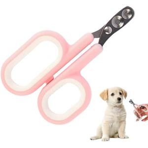 Generic Tagliaunghie per cani di piccola taglia in acciaio inox, tagliaunghie per gatti - tagliaunghie per gatti - piccole forbici con foro rotondo tagliaunghie per animali domestici utensili