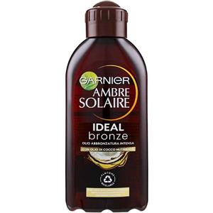 Garnier Ambre Solaire Olio Abbronzante Intenso 200 ml - Nutre e Dona Luminosità con Olio di Cocco, Ideale per Pelli Scure