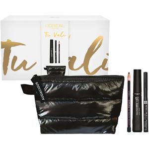 L'Oréal Paris Cofanetto Beauty Eyes: Mascara Extra-Nero Telescopic Lift, Eyeliner Nero Infaillible Grip e Matita Nera con Pochette