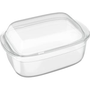 Relaxdays Pirofila Forno per Lasagne e Arrosto, Casseruola con Coperchio in Vetro, Lasagnera da 4,5 L Ovale da Cucina