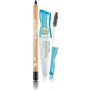 Deborah Milano - Set Makeup Matita Occhi BIO Formula Pura, Nero n.1 e Mascara Formula Pura Aqua Wash, Struccaggio Rapido, Nero, 12 ml