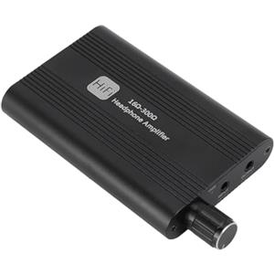 GOWENIC Amplificatore per Cuffie Portatile, Amplificatore per Cuffie HiFi con Interruttore di Guadagno a 2 Stadi, Uscita di Ingresso da 3,5 Mm, compatibilità 16-300 Ohm
