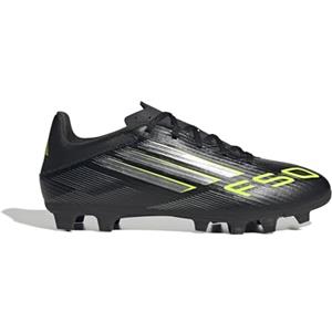 adidas Unisex - Adulto F50 Club Firm Ground/Multi Ground Football Boots, Core Black/Iron Metallic/Lucid Lemon, 46 EU
