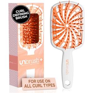 FHI Heat UNbrush Plus Spazzola per capelli ricci per una districatura delicata ed efficace su capelli fragili asciutti o bagnati, con 84 setole ultraflessibili, ultra leggera, ventilata e antistatica