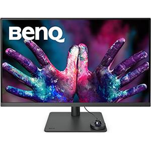 BenQ PD3205U Designer Monitor (tecnologia AQCOLOR, 32 pollici, 4K UHD, IPS, ricarica USB-C, DP / HDMI, KVM, altezza regolabile) Compatibile con MacBook