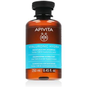APIVITA Shampoo Idratante con Acido Ialuronico e Aloe - 250ml, Deterge Delicatamente e Previene il Crespo