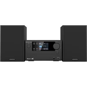 KENWOOD, Sistema Micro HiFi Stereo M-725DAB-S, con Ricevitore Radio DAB+, Lettore CD e Presa USB, Bluetooth per Audio-Streaming V5.0 (A2DP), Display a Colori 2,4, Black
