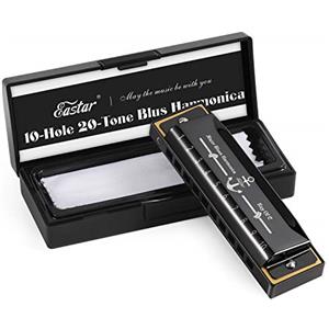 Eastar Major Blues Harmonica，Black，Key Of C