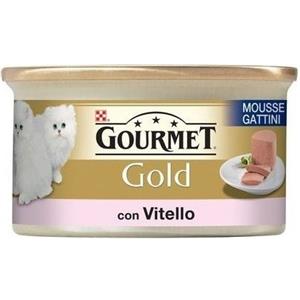 Gourmet Gold Mousse per Gattini con Vitello - Cibo Umido 85g