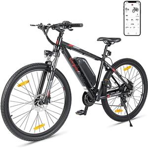 Eleglide Bicicletta Elettrica, Mopride 2, 27,5, con freno a disco idraulico, 27,5'' Mountain Bike Elettrica,Uomo, Batteria Rimovibile 15Ah, Velocità-24, Autonomia di 125km (27,5)