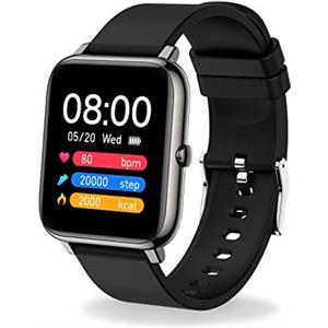 Judneer Smartwatch, Orologio Fitness con 1.4 Pollici Touchscreen a Colori Smart Watch, Contapassi Cardiofrequenzimetro Smartband Notifiche Messaggi, Sportivo Activity Tracker Cronometro per Uomo Donna