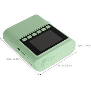 Kisangel Fotocamera Istantanea per Stampa Rapida Mini Compatta Leggera Funzione Stampa Immediata Facile da Usare per Feste Compleanno e Ricordi di Viaggio Include Carta Fotografica Colorata