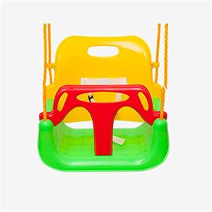 Extsud Altalena Colorata 3 in 1 Seggiolino Bambini in Plastica Max Portata 80KG Sedile Regolabile per Altalena Giocattolo da Giardino per Bambini Verde