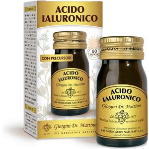 DR.GIORGINI Acido Ialuronico 60 Pastiglie - Integratore con Estratto di Olivo e Nutrienti