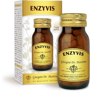 Dr. Giorgini Enzyvis - Integratore Digestivo in 100 Pastiglie con Enzimi Vegetali e Oli Essenziali