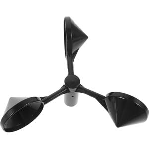 UPKOCH Sensore Anemometro a 3 Tazze in ABS per Misuratore di velocità del Vento, Sostituzione Coppa Anemometro per Monitoraggio Vento Agricolo e Meteorologico