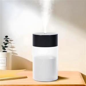 Tudaheuiy 260ml Umidificatore Ambiente con Luci LED 7 Colori, Mini Umidificatori USB Portatili da Tavolo, 30 dB 2 Modalità di Nebbia Umidificatori Silenzioso per Camera da Letto, Ufficio, Auto (Nero)