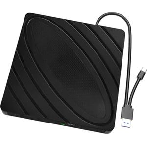 SDSKZOZP Unità ottica Blu-ray esterna portatile, masterizzatore 3D, lettore CD DVD RW, registratore for computer, PC, Windows 10, 11, Mac