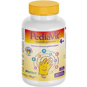 Pediavit Caramelle Gommose 60 Pezzi da 2g - Integratore con Vitamine A, C, D, E, B e Biotina