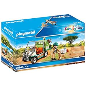 PLAYMOBIL Family Fun 70346 - Set da Gioco Veterinario dello Zoo con Veicolo e Accessori