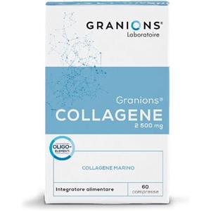Granions Collagene 2500 mg - Collagene integratore, Idratazione della Pelle, Anti-âge, Viso, Bellezza, Zinco 10 mg, Assimilazione Ottimizzata, 60 Capsule
