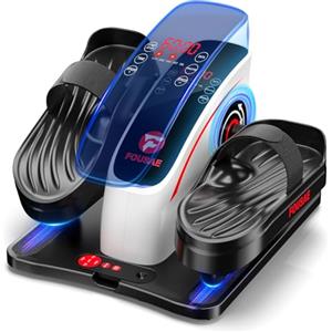 FOUSAE Ellittica Elettrica, Ellittico sotto Scrivania per Anziani con 15 velocità Regolabili, Motore Silenzioso da 80W e Pedale Elettrico con Monitor Display, Silenzioso e Portatile